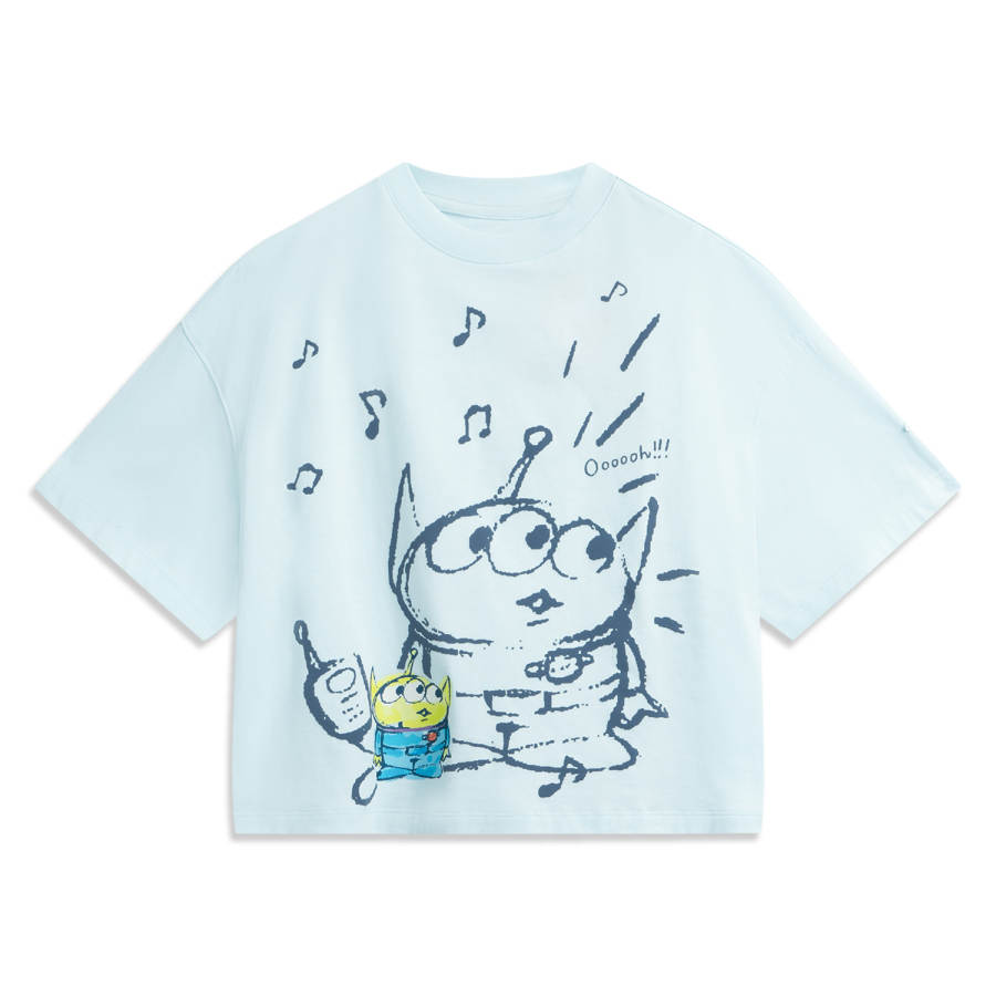 Li-Ning Li Ning x Disney T Shirt Women's Light Sky Blue