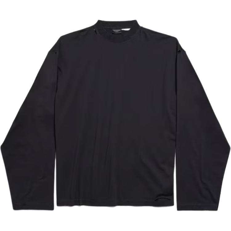 Balenciaga Logo Tape Long Sleeved T Shirt