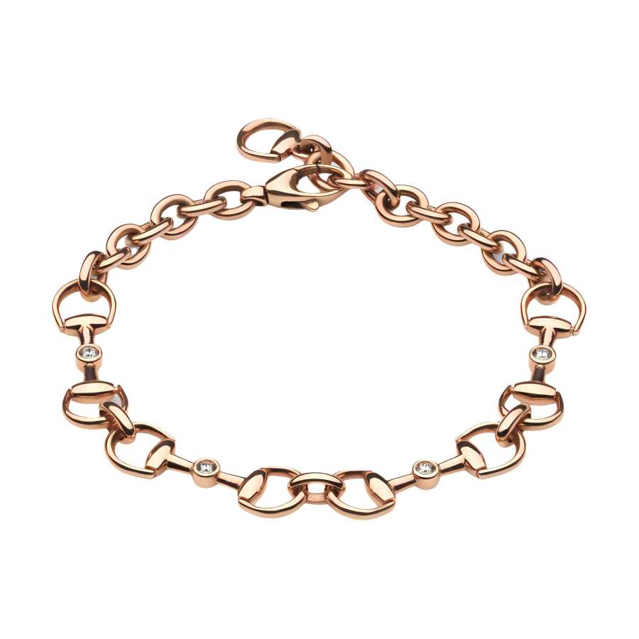 GUCCI 18k Horsebit Diamond Bracelet