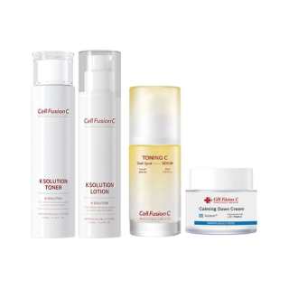 Cell Fusion C Serums Blue Face Cream Skincare Sets Soothing Four Piece Set
