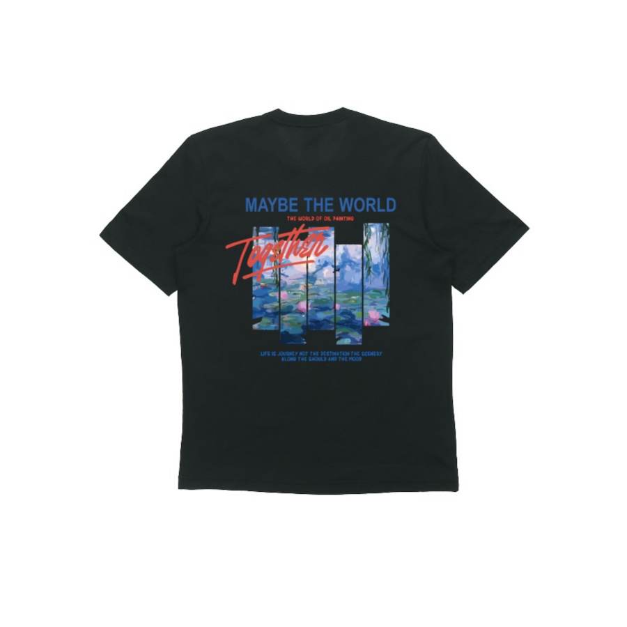 Adidas Adidas Print Crew Neck Short Sleeved T Shirts Unisex Black