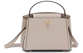 Valextra Brera Calfskin Shoulder Bag, Crossbody Bag, Handbag Mini Women's Nude