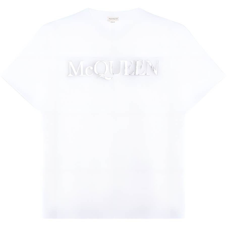 Alexander McQueen Logo Printed Crewneck T Shirt
