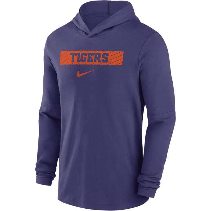 Nike Nike Clemson Tigers Sideline Men's Nike Dri FIT College Long Sleeve Hooded Top