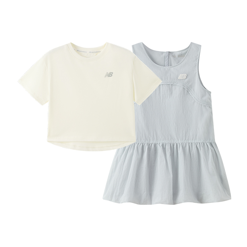 New Balance Children Aged 3 7 Years Old New Balance Skirt Set NB Light Gray