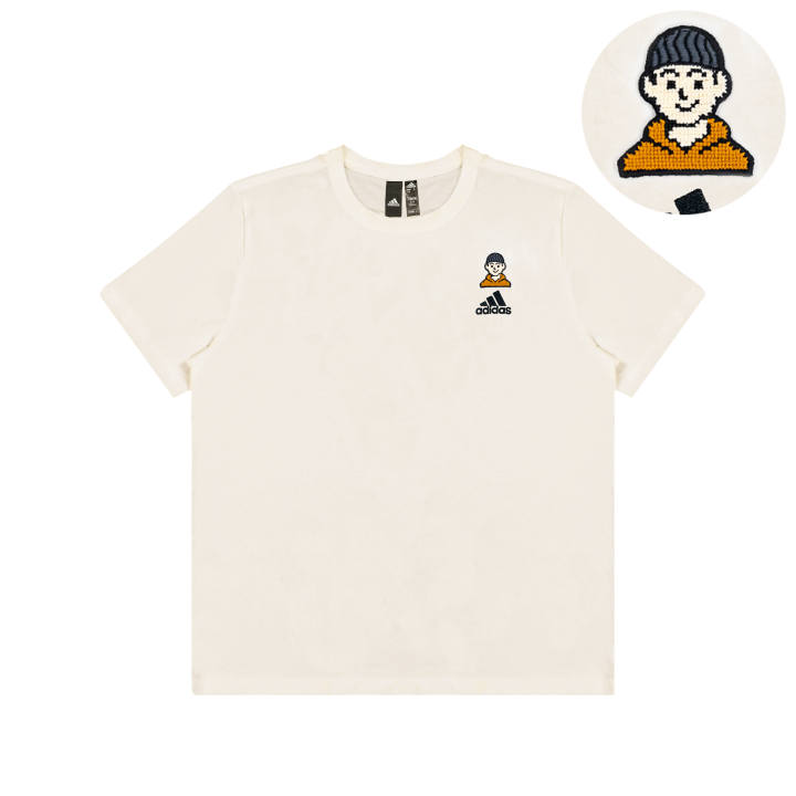 Adidas Adidas Casual Versatile Crew Neck Short Sleeved T Shirts Unisex White