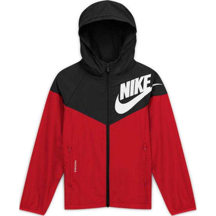 Nike Nike Jackets & Coats Kids' Apparel Sportswear Windrunner University Red Kids'