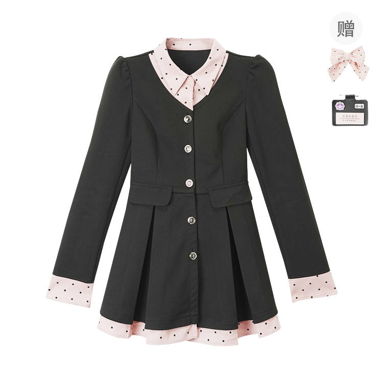 Fabric Pig Long Sleeved Dress Women's