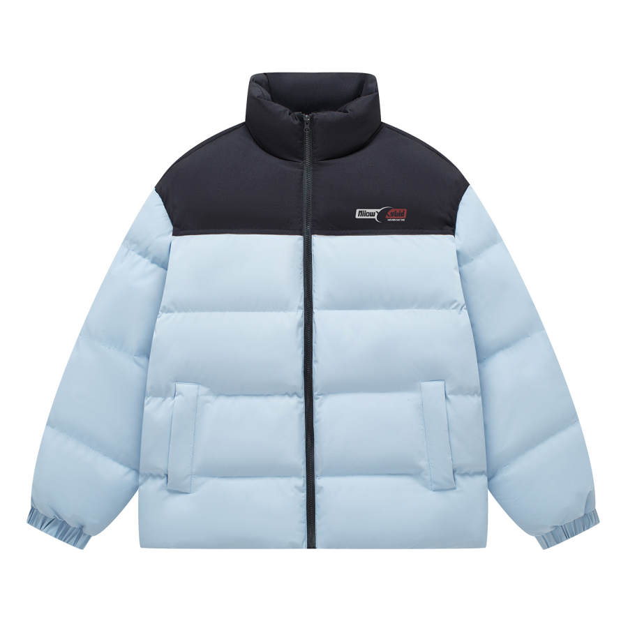 MIIOW Puffer Jackets Unisex Stand Collar Thickened Padded Puffer Jacket