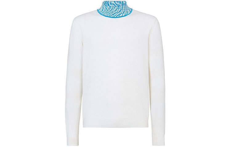 FENDI Sweaters Men's White Turtleneck Moderate Other