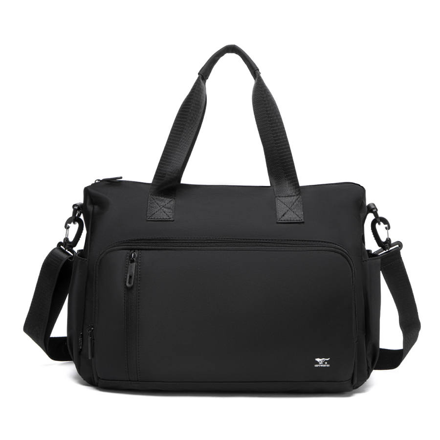 SEPTWOLVES Fabric Crossbody Bag, Shoulder Bag Men's Black