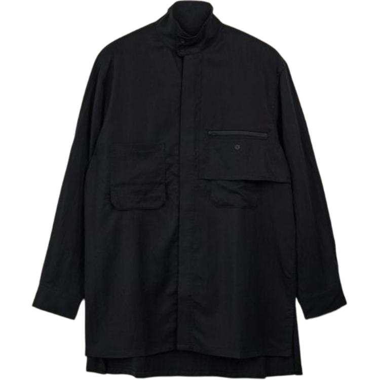 Y-3 x Adidas logo-print shirt jacket
