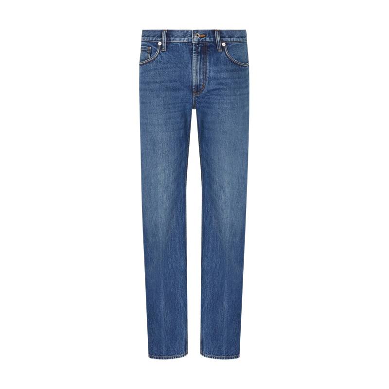 Emporio Armani J76 straight-fit stone-washed denim jeans