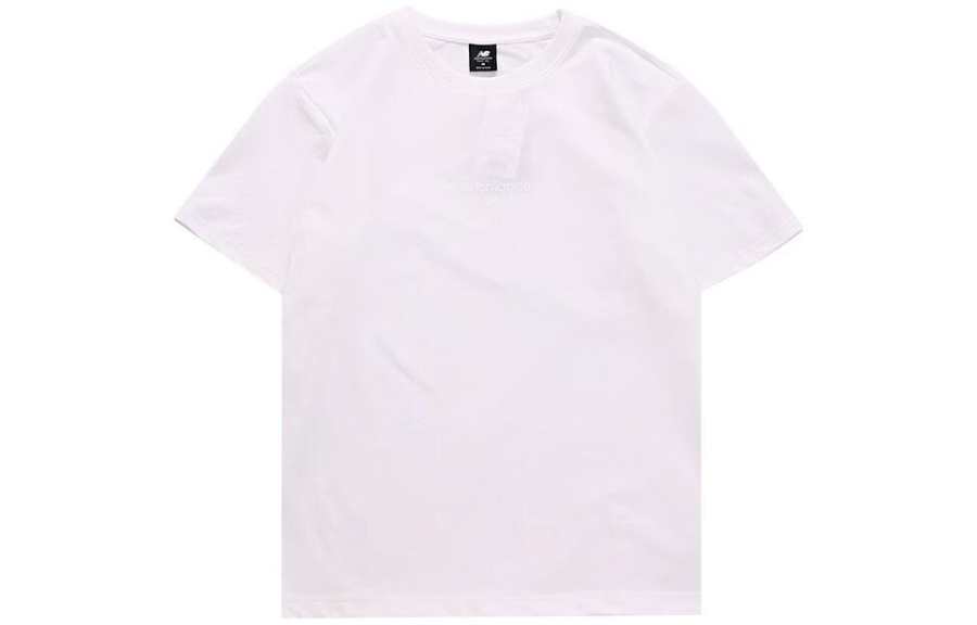 New Balance New Balance T Shirts Unisex White Crew Neck Moderate Straight Fit