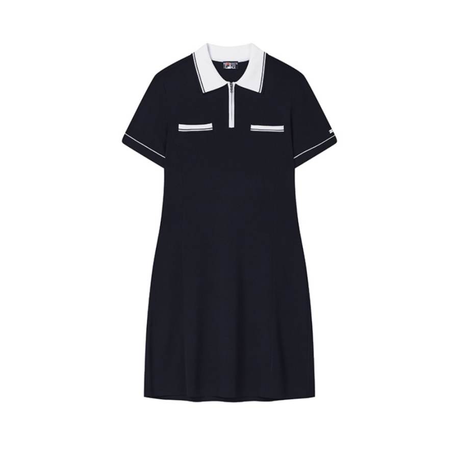 FILA WHITE Short Sleeved Dress Women's