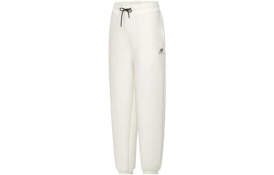 New Balance New Balance Knitted Sweatpants Women's White Moderate Cuffed Pants