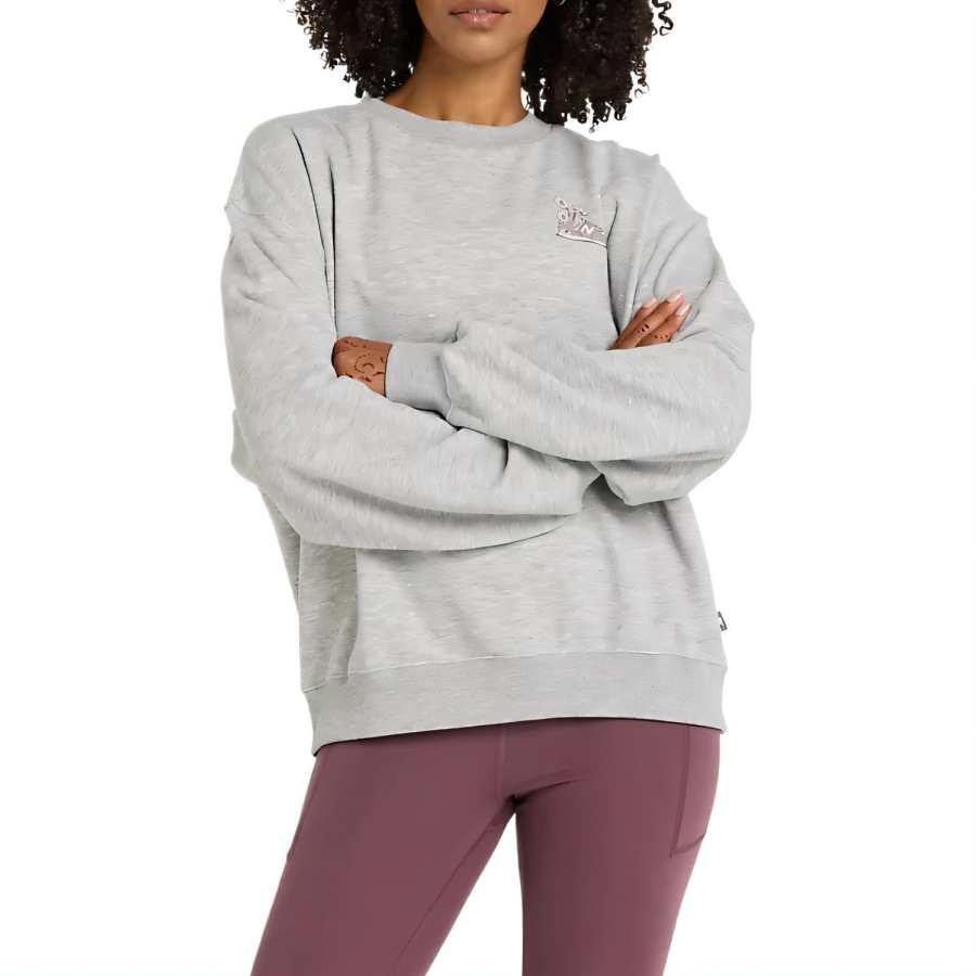 New Balance New Balance Flower Shoe Crew Sweatshirt Women's Gray