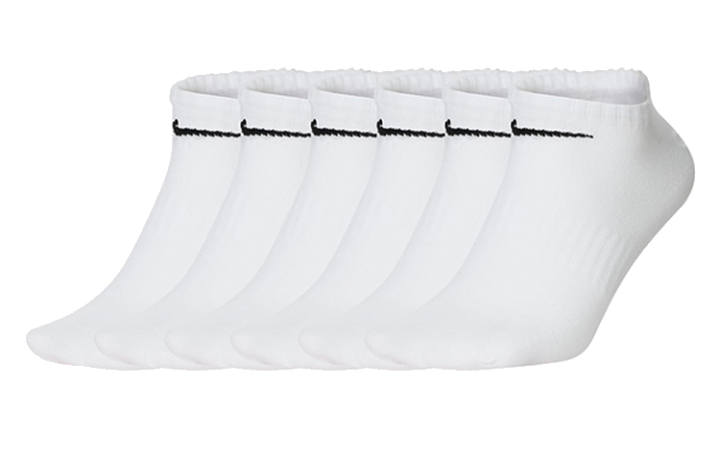 Nike Nike Ankle Socks Unisex 6 Pack White