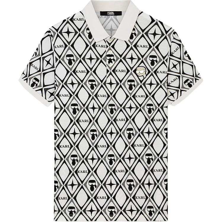 KARL LAGERFELD / Karl Lagerfeld Jeans Polo Shirt Men's White