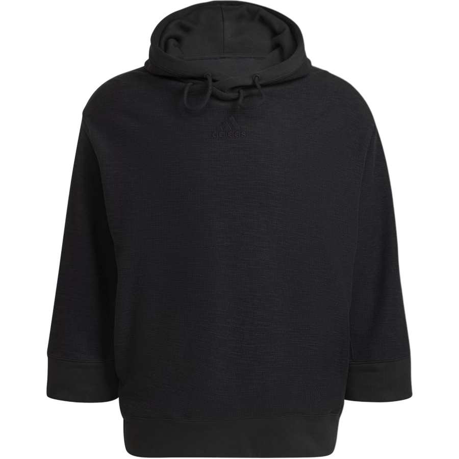 Adidas Adidas Clothing Sweatshirts Unisex Black Hooded Moderate