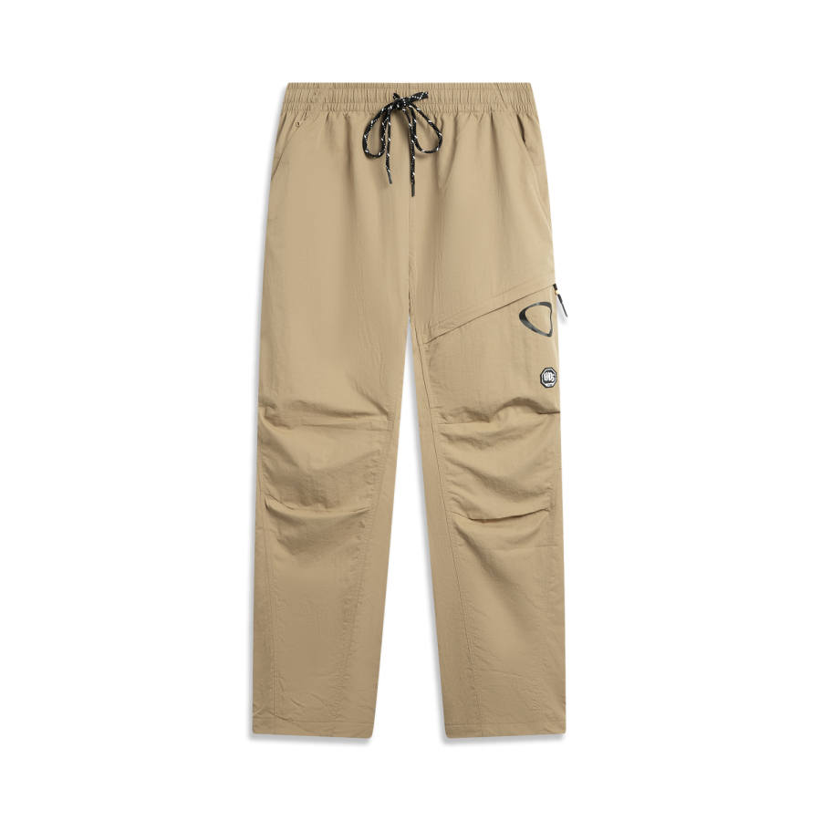 Li-Ning Li Ning Casual Pants Men's Flower Beaver Khaki Moderate Straight Fit Pants