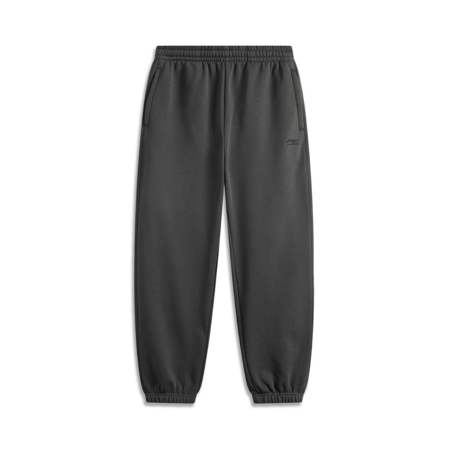Li-Ning Li Ning Sports Life Collection Versatile Minimalist Style Comfortable Casual Elastic Cuff Mid Rise Fleece Lined