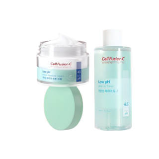 Cell Fusion C Mild Acid Moisturizing Cream Toner Skincare Sets Moisturizing And Hydrating 80ml+300ml