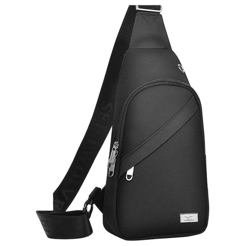 SEPTWOLVES SEPTWOLVES Oxford Backpack, Sling Bag Unisex Black