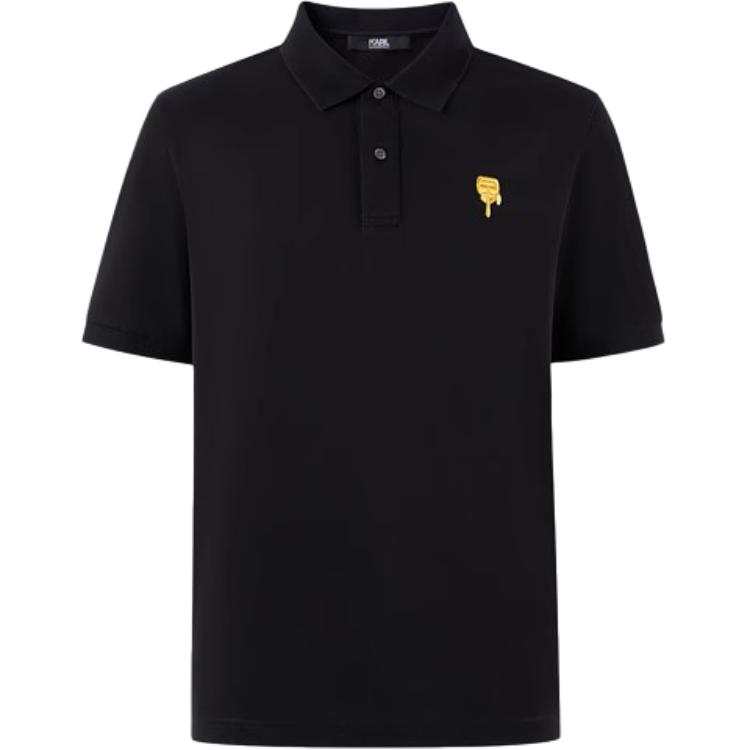 KARL LAGERFELD / Karl Lagerfeld Jeans Polo Shirt Standard Fit Men's Black
