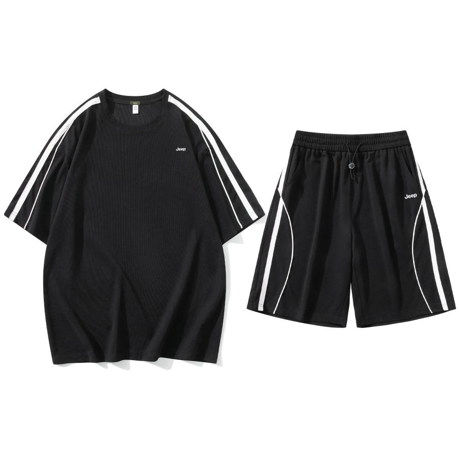 Jeep Casual Sportswear Unisex Crew Neck Moderate