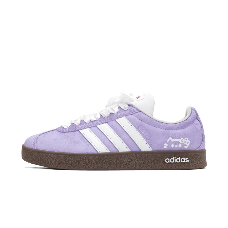 Adidas Adidas VL COURT 2.0 Abrasion Resistant Abrasion Resistant Low top Skateboard Shoes Unisex Purple