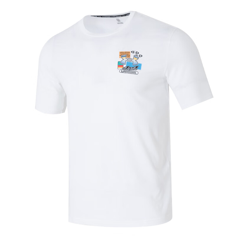 Under Armour T Shirts Men's White Crew Neck Moderate