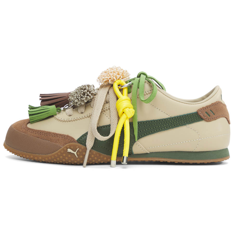 PUMA Bella UT Abrasion Resistant Low top Casual Shoes Unisex Brown Green