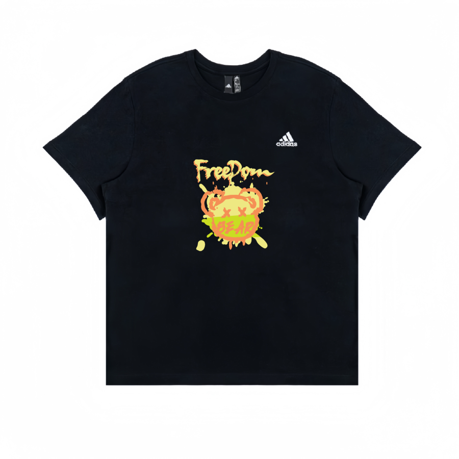 Adidas Adidas American Athleisure Crew Neck Short Sleeved T Shirts Unisex Black