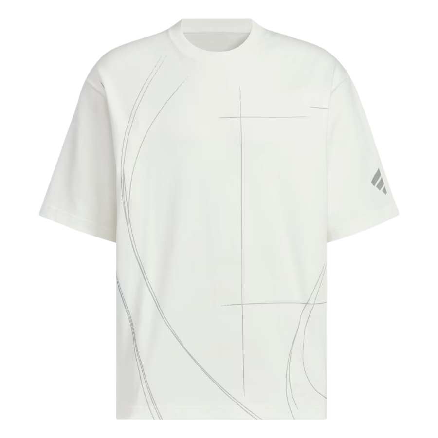 Adidas Adidas FOS T Shirts Men's Bright White Crew Neck Moderate