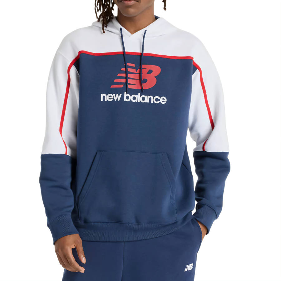 New Balance New Balance Sweatshirts Men's Marine Blue Hooded Moderate Regular