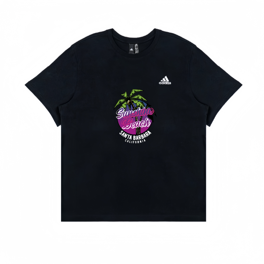Adidas Adidas American Athleisure Crew Neck Short Sleeved T Shirts Unisex Black