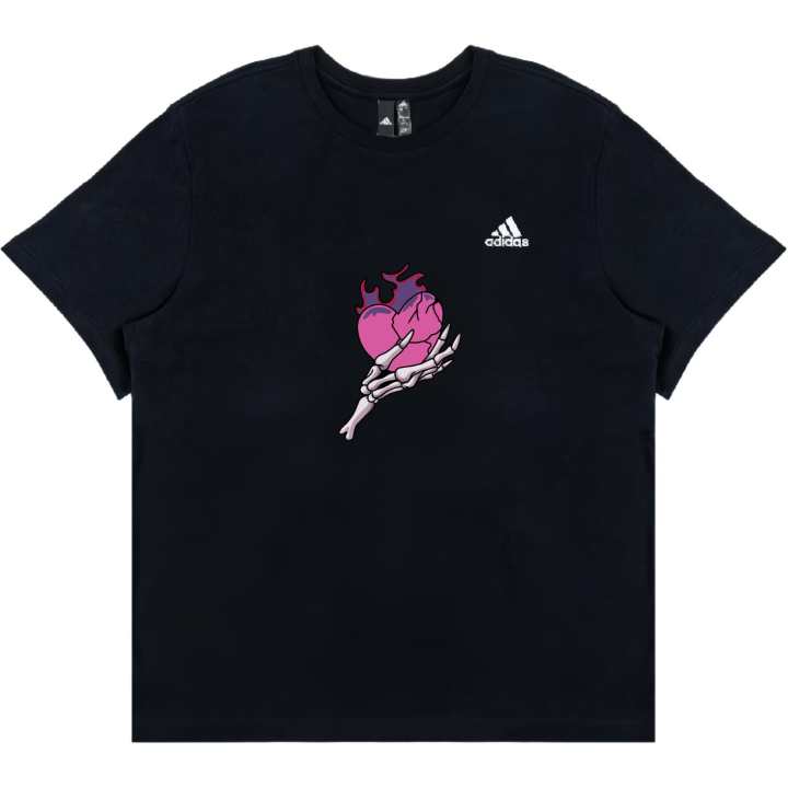 Adidas Adidas American Athleisure Crew Neck Short Sleeved T Shirts Unisex Black