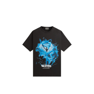 KITH X Superman Lightning Vintage Tee
