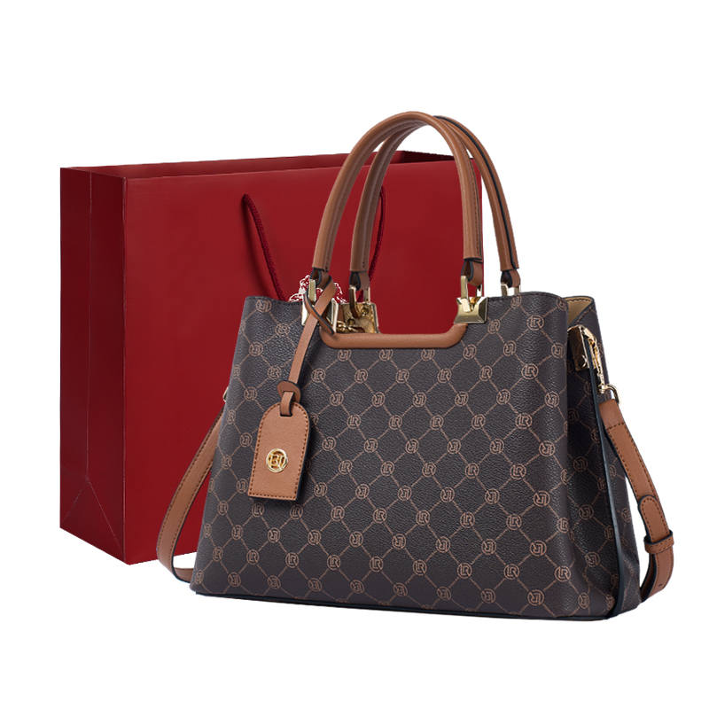 LAORENTOU PVC Crossbody Bag, Shoulder Bag, Tote, Handbag Women's Coffee