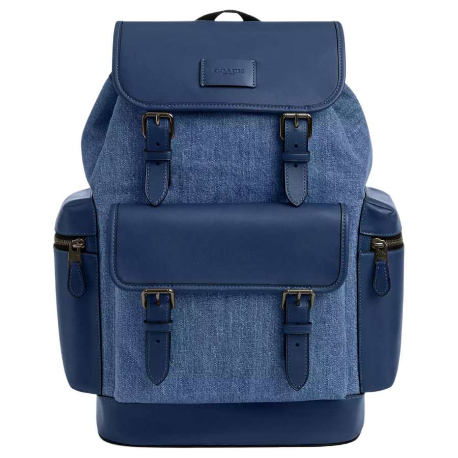 COACH COACH Sprint Denim Backpack Large Men's Dark Blue