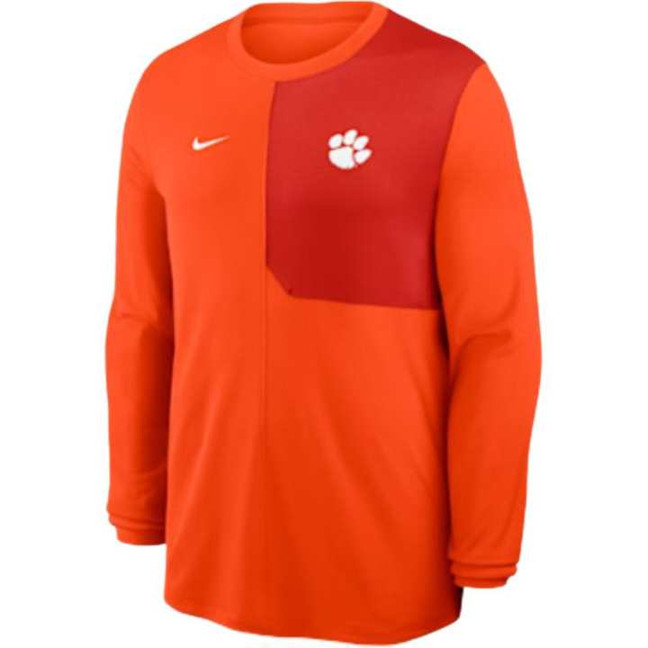 Nike Nike Clemson Sideline Coach Men's Nike Dri-FIT College Long-Sleeve Top