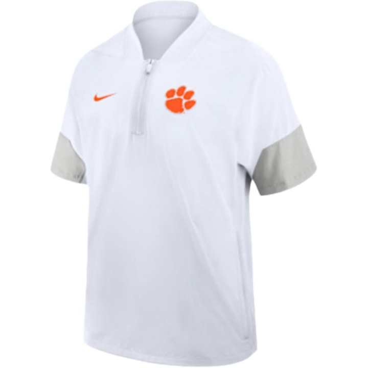 Nike Nike Clemson Sideline Coach Men's Nike College 1/2-Zip Short-Sleeve Jacket