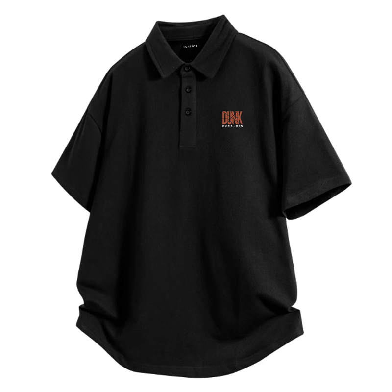 Tonlion Polo Shirts Unisex Lapel Moderate Straight Fit