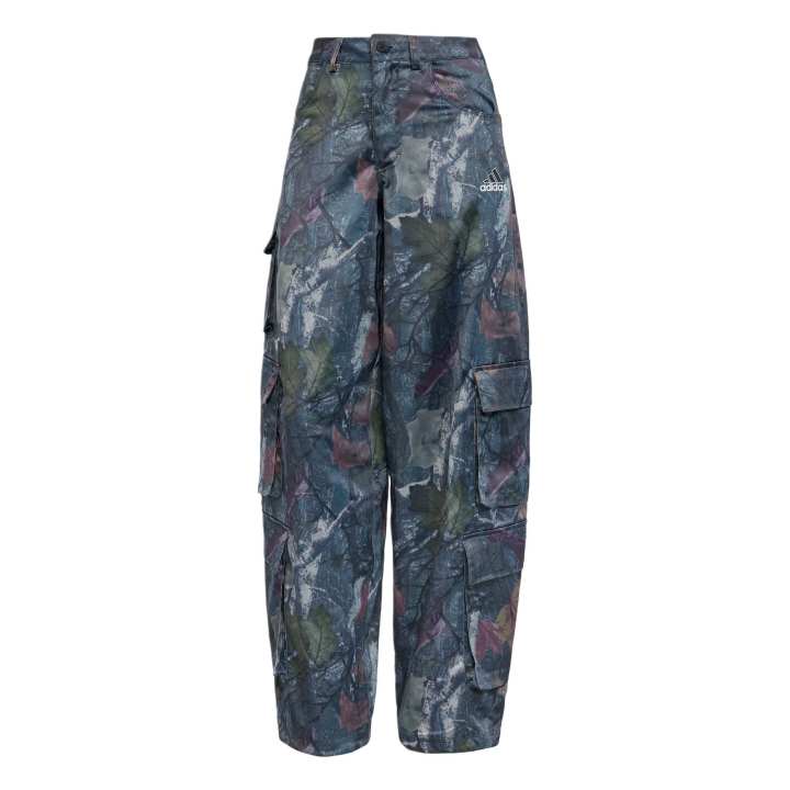 Adidas Adidas Originals Leaf Camo Print Satin Cargo Pants