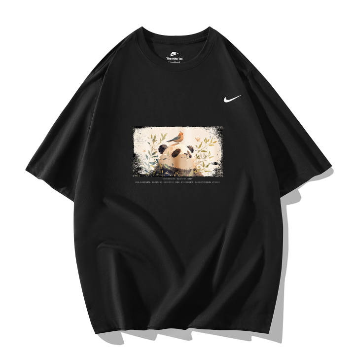 Nike Nike Drop Shoulder Sleeve T-Shirt Unisex Black