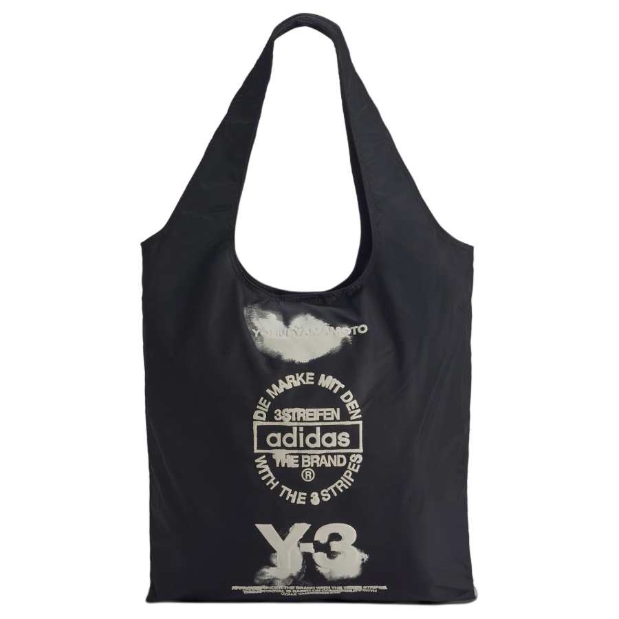 Y-3 Y 3 Recycled Nylon Tote Bag, Shopping Bag, Handbag Unisex Black
