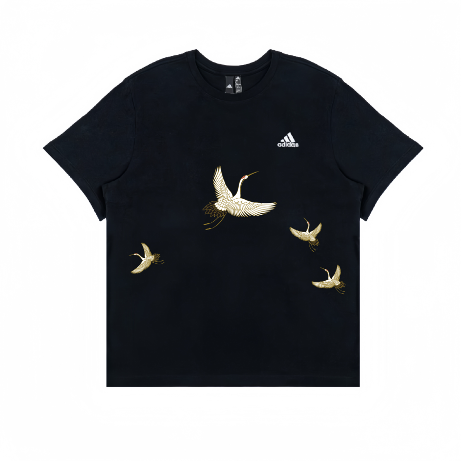 Adidas Adidas American Athleisure Crew Neck Short Sleeved T Shirts Unisex Black