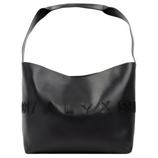 1017 ALYX 9SM Solid Color Calfskin One Shoulder Handbag Women's Black