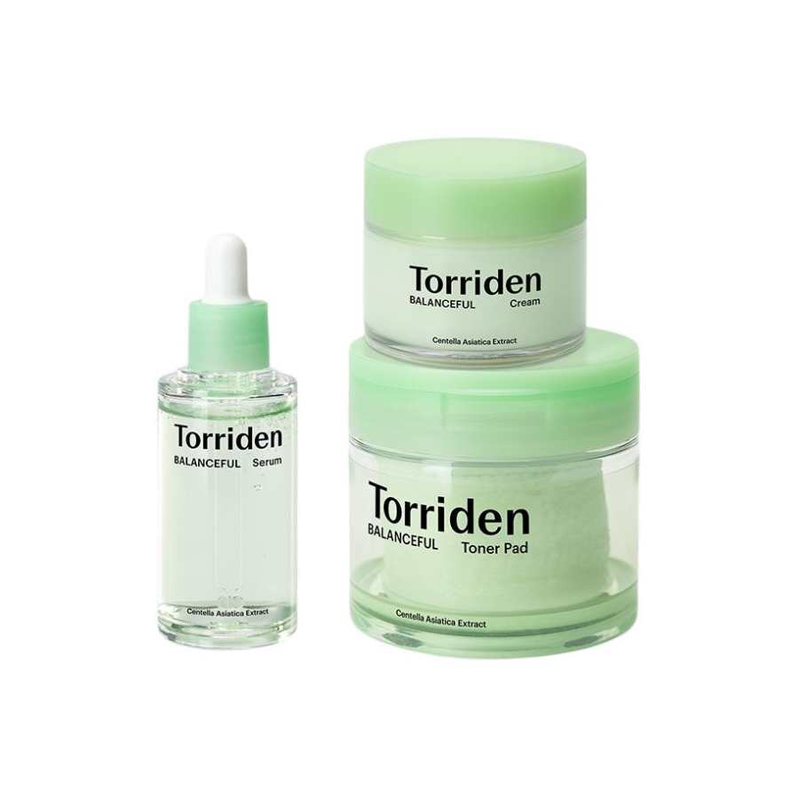TORRIDEN Balance Serums Refreshing Cotton Skincare Sets Moisturizing And Nourishing 50ml+80ml+60 Pcs